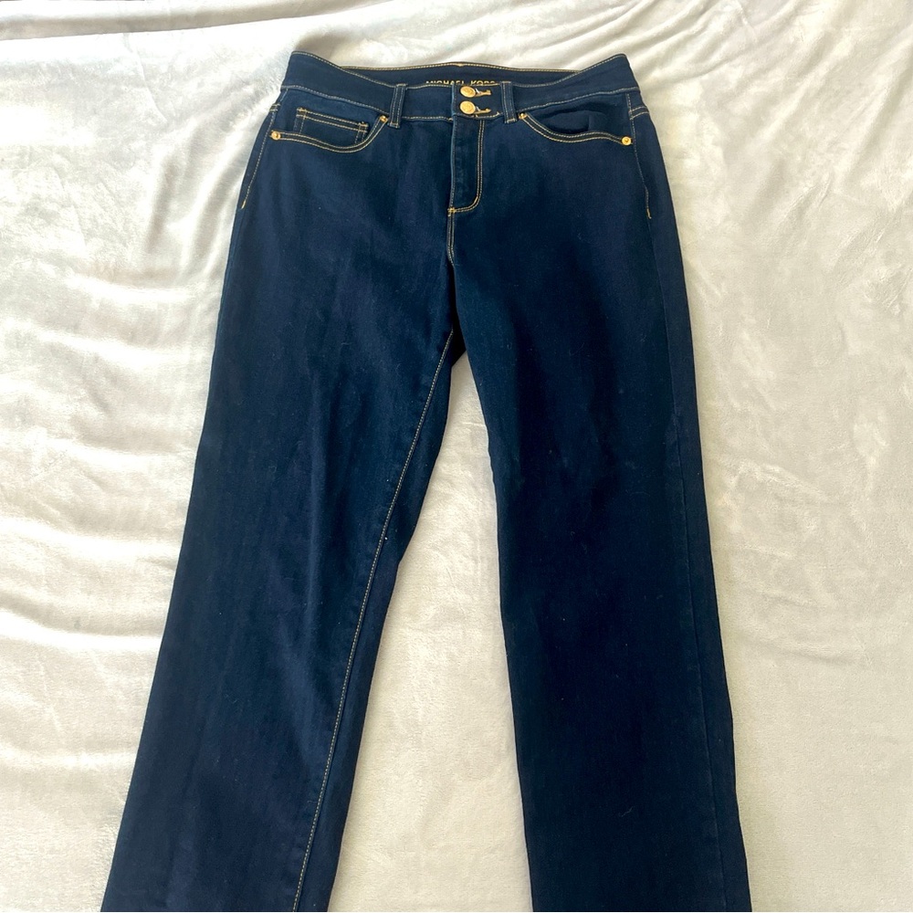 Michael Kors Selma Straight navy blue jeans size 8